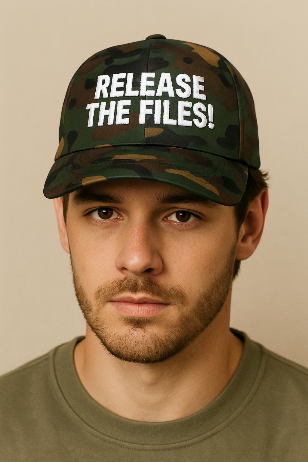 Release The Files Dad Cap | Statement Baseball Hat, Distressed Text