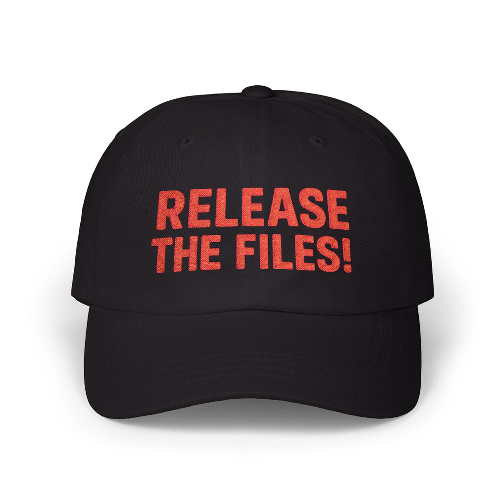 Release The Files! Classic Dad Hat | Embroidered Political Statement Hat