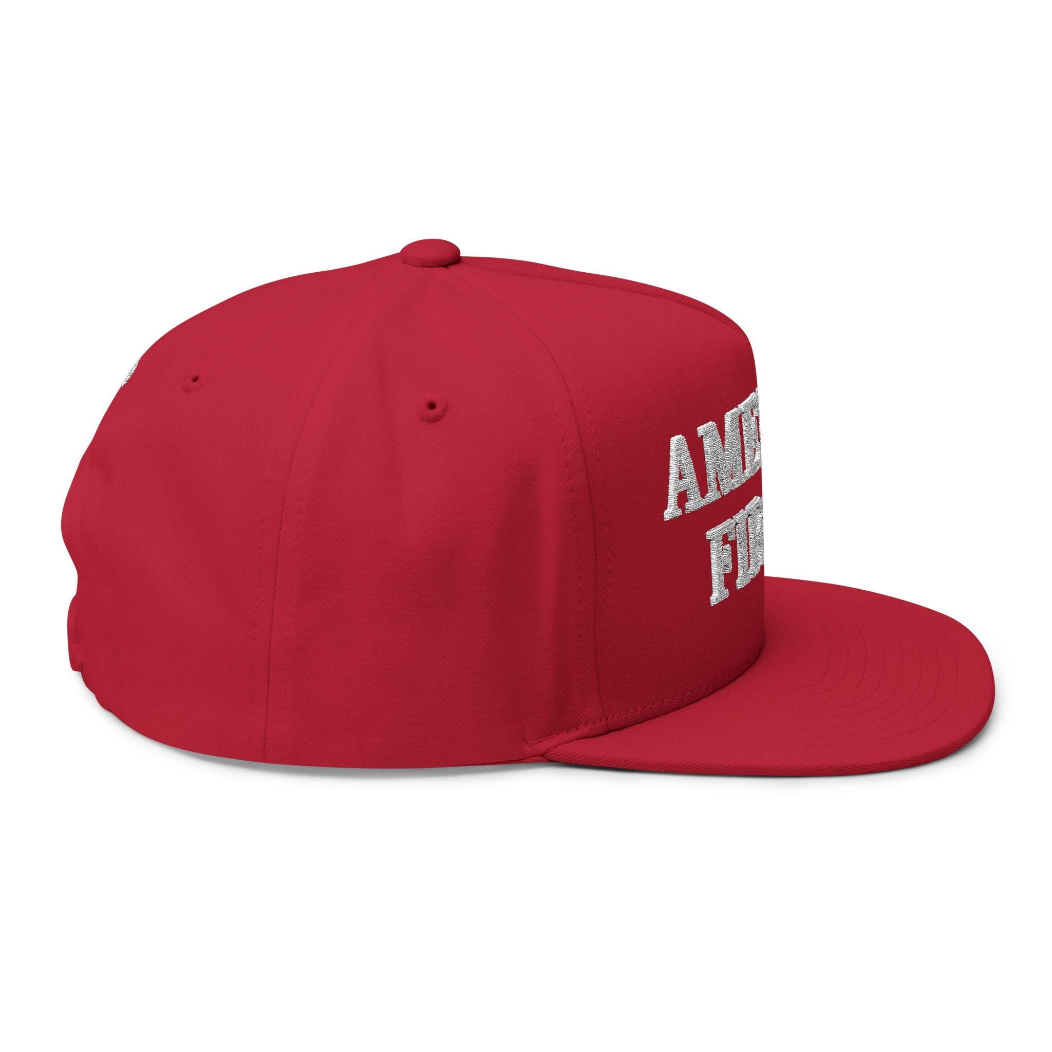 America First? Embroidered Cap, Political Humor, Adjustable Snapback
