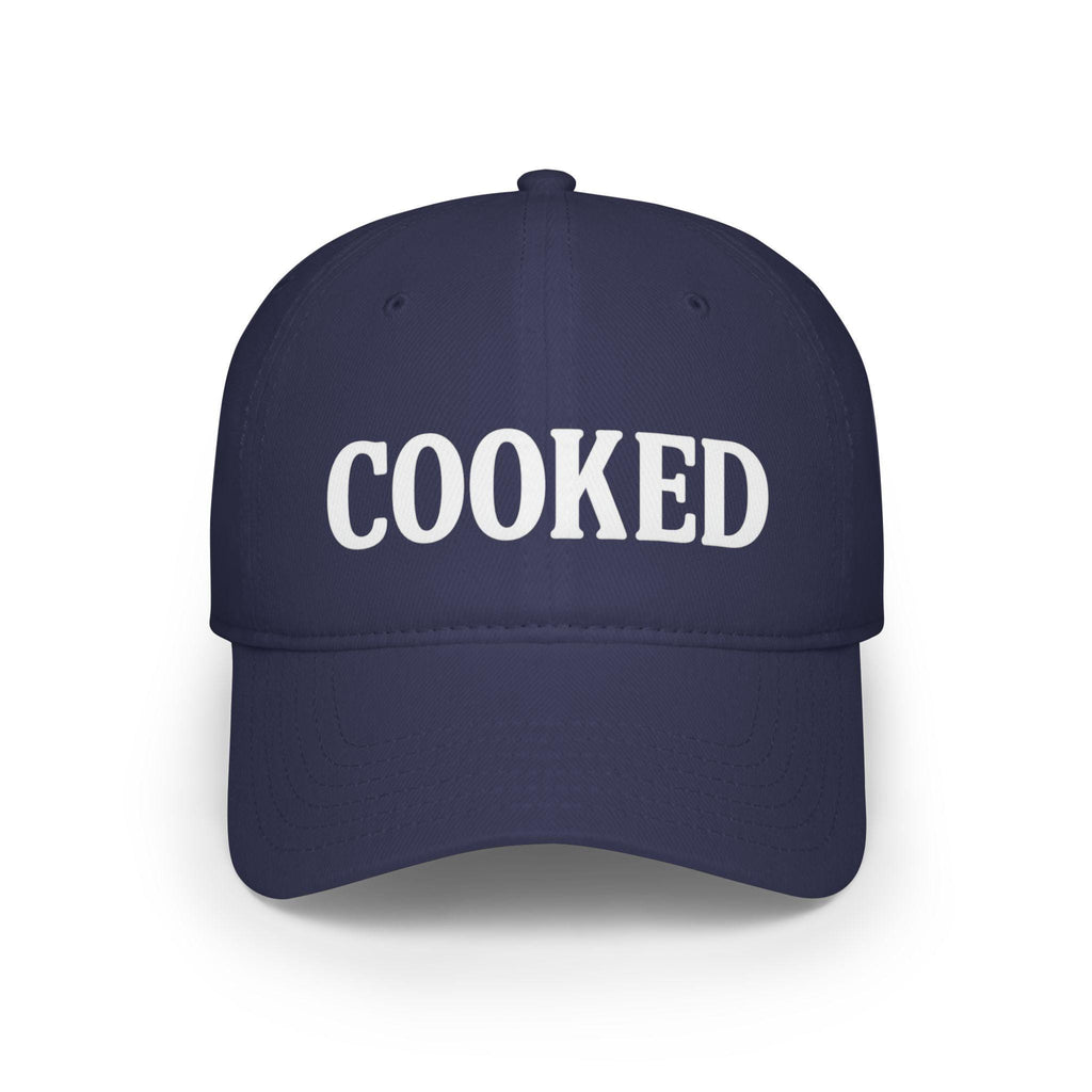 COOKED Baseball Cap | Red embroidered word hat