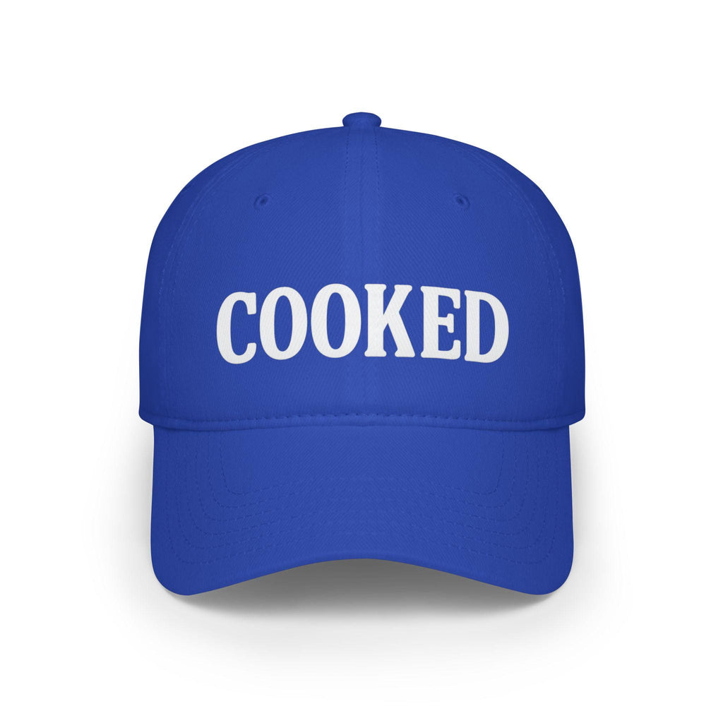 COOKED Baseball Cap | Red embroidered word hat
