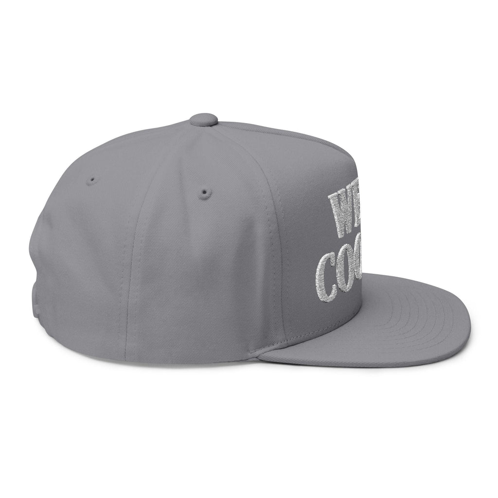 WE'RE COOKED Flat Bill Cap | Embroidered Lettering Snapback